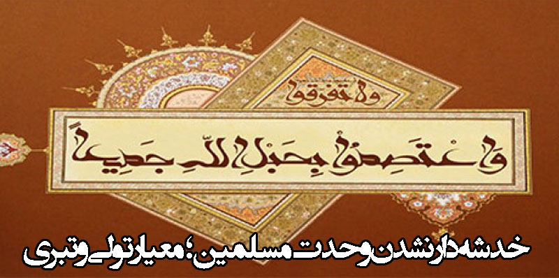 حسینی شاهرودی، طهور، خدشه‌دار نشدن وحدت مسلمین؛ معیار تولی و تبری
